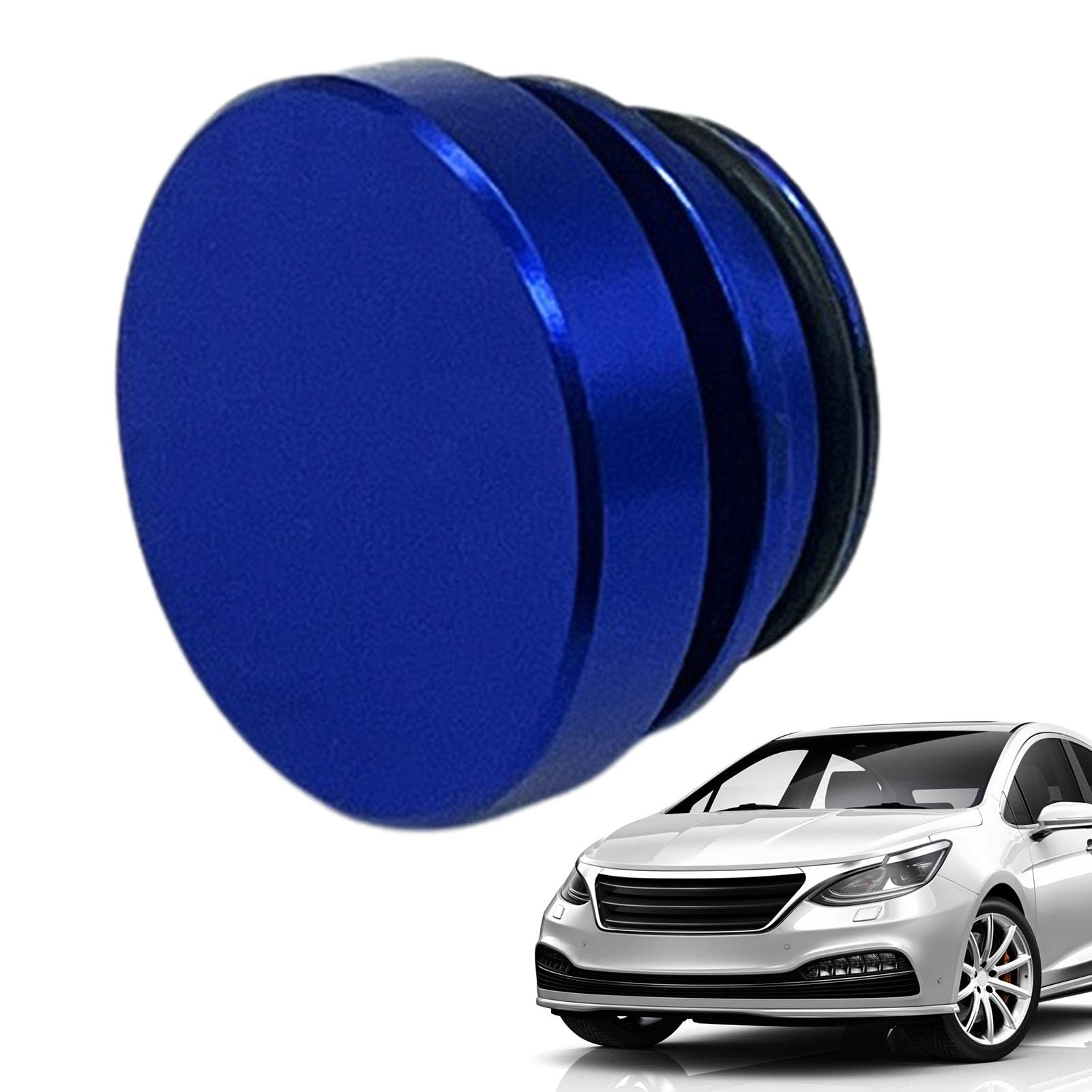 Tappo Copri Accendisigari Auto In Alluminio | Protezione Universale Per Presa 12V Con O-ring (nero, Blu, Rosso, Argento)