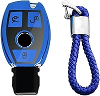 Vista 8 de Funda protectora de TPU suave para llavero de coche para Mercedes-Benz Clase A B C E S G M V Clase CLA CLS GLA GLC GLE GLK GL GLS SL SLK SLC Viano