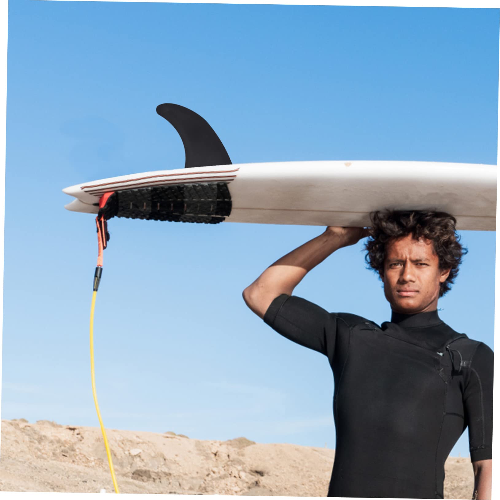 Set 3 Pz Pinna di Tracciamento per Kayak e Paddleboard in PVC Nero, Facile da Installare Tenuta per Vacanze Estive e Pagaiare su Acque Piane