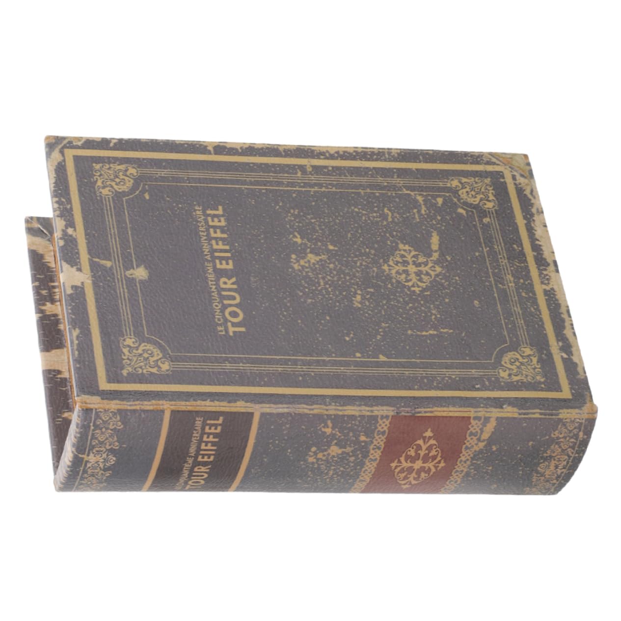 Boîte de rangement décorative style livre ancien pour bureau