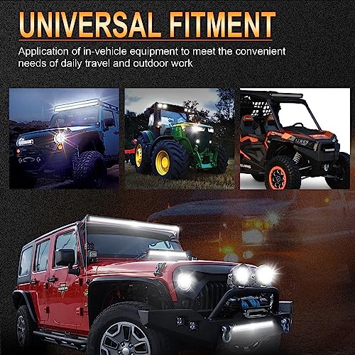 Faro trabajo LED de 4 pulgadas para iluminar rutas nocturnas de quad 6
