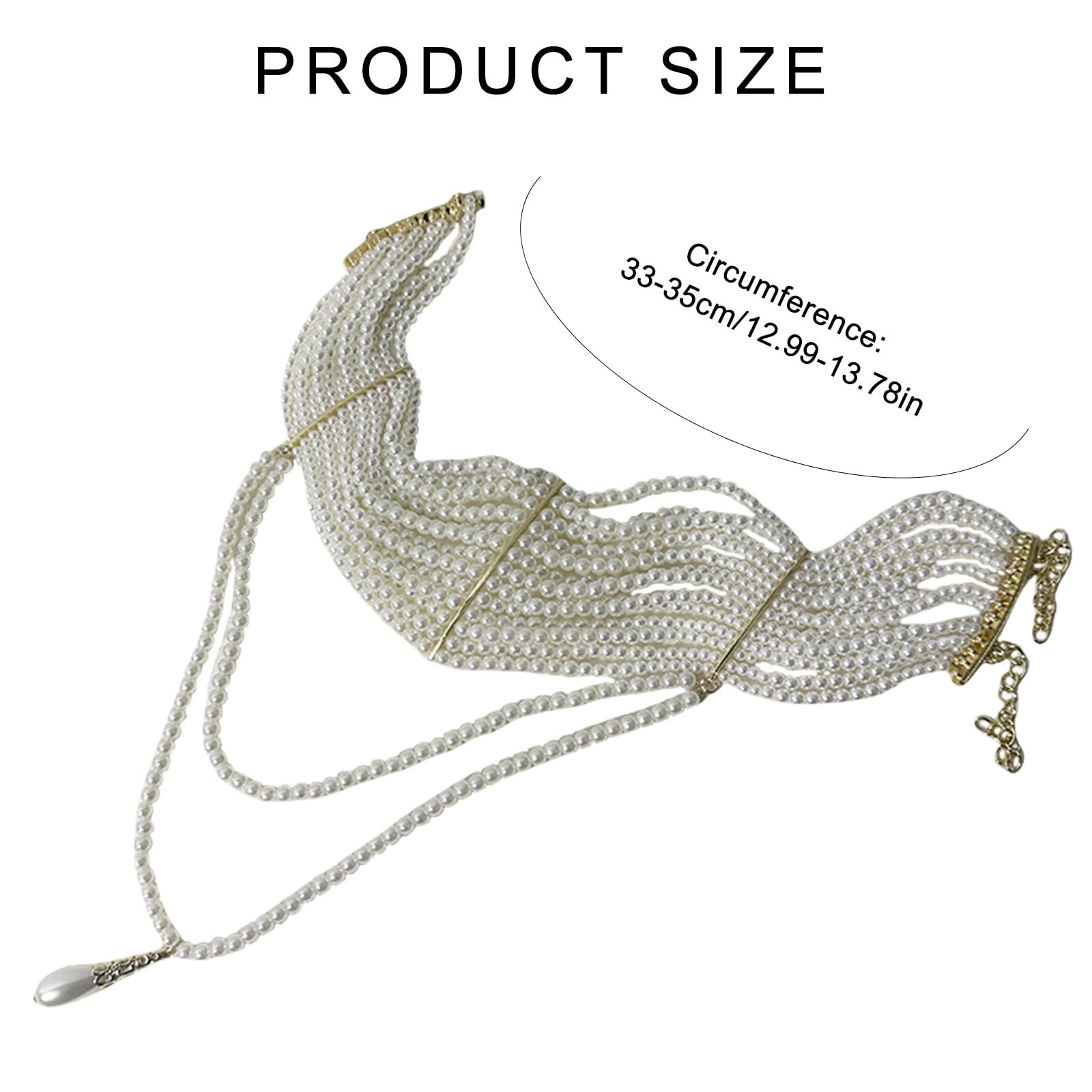 [Psdndeww] Collier sophistiqué avec perles et pompon dynamique, accessoires de mode pour des occasions élégantes