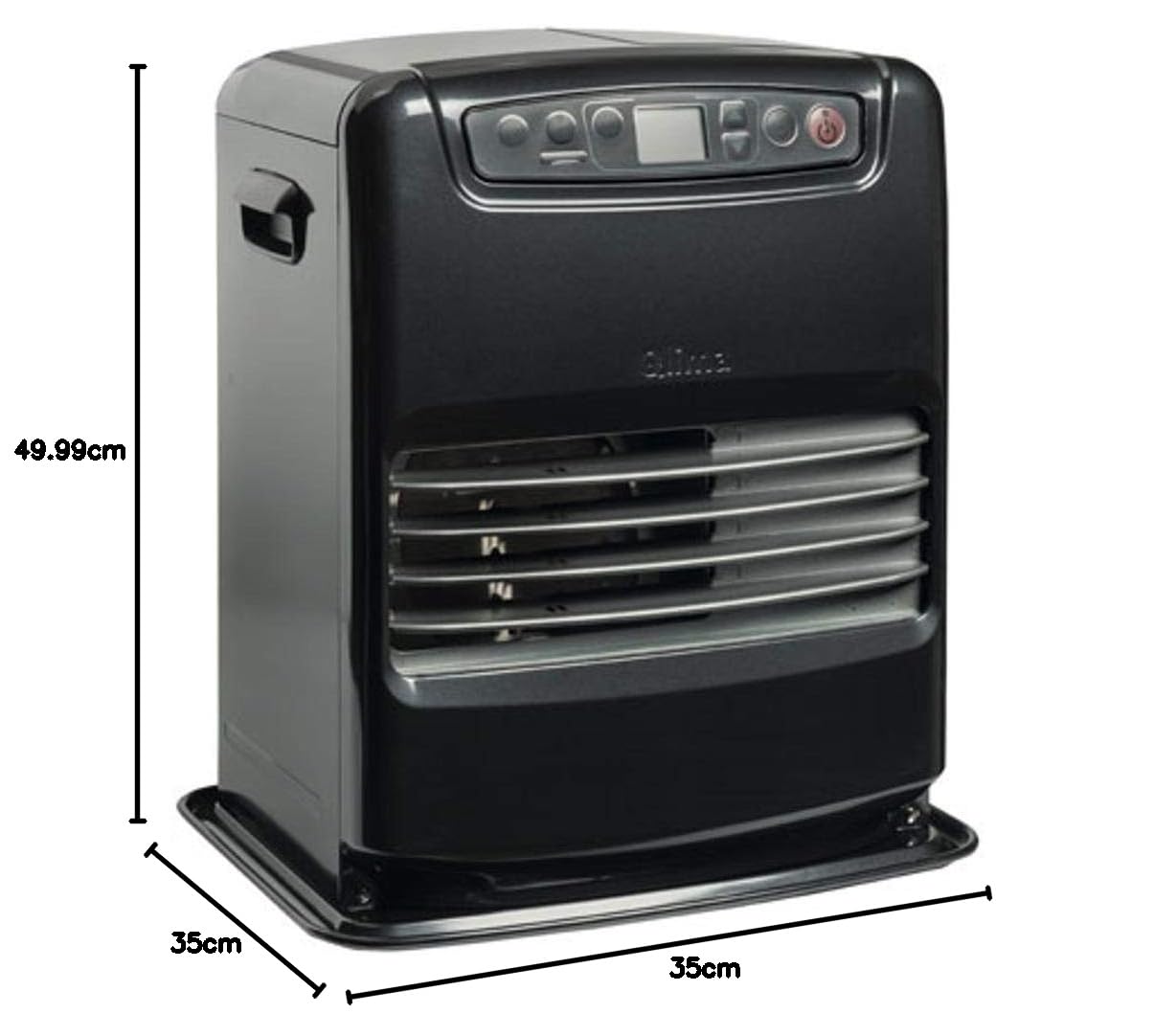 Poêle à pétrole électronique Qlima SRE3230TC 3kW, Rayonnant, Noir