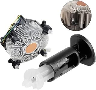 4 pary radiator procesora pin montaż plastikowe kołki wciskana śruba do gniazda Intel LGA 775 chłodnica procesora wentylatory radiatora zacisk montażowy