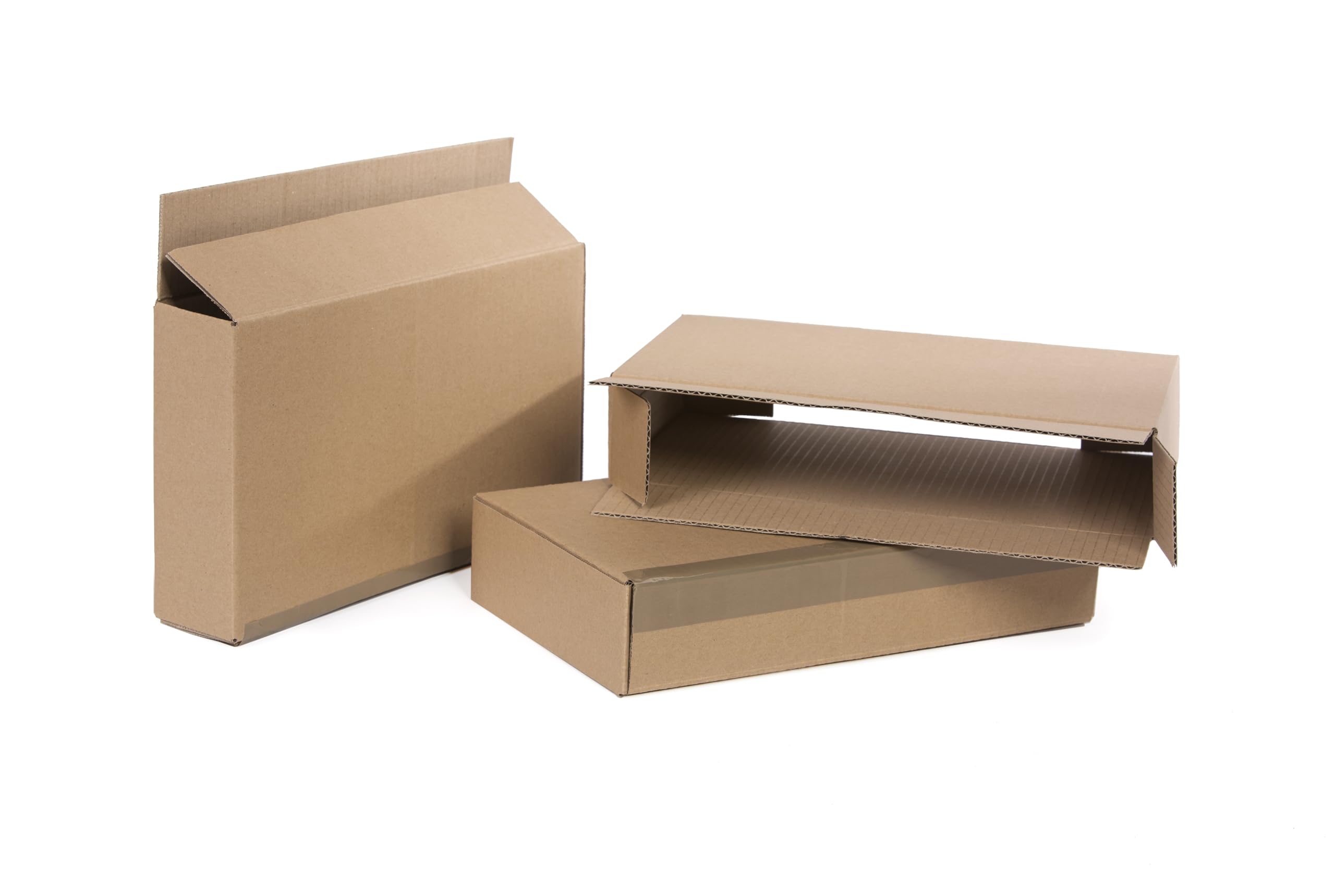 100 Stück Faltkarton 500x50x400 mm Innenmaß Versandkarton E-commerce Karton 2-Wellig Braun Kartonage Verpackung Postkarton Versandschachtel Paket Päckchen