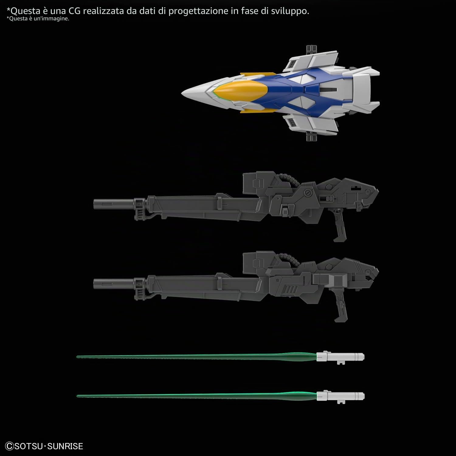 BANDAI SPIRITS MGSD Mobile Suit Gundam W Endless Waltz Wing Gundam Zero EW Modello in plastica codificata a colori