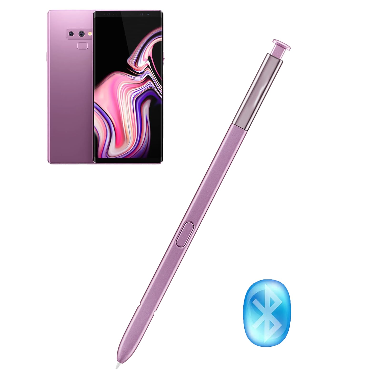 Galaxy Note Stylus Pen withBluetooth Function Note Stylus Replacement  for Samsung Galaxy Note N960 All Versions S Pen (Lavender Purple)