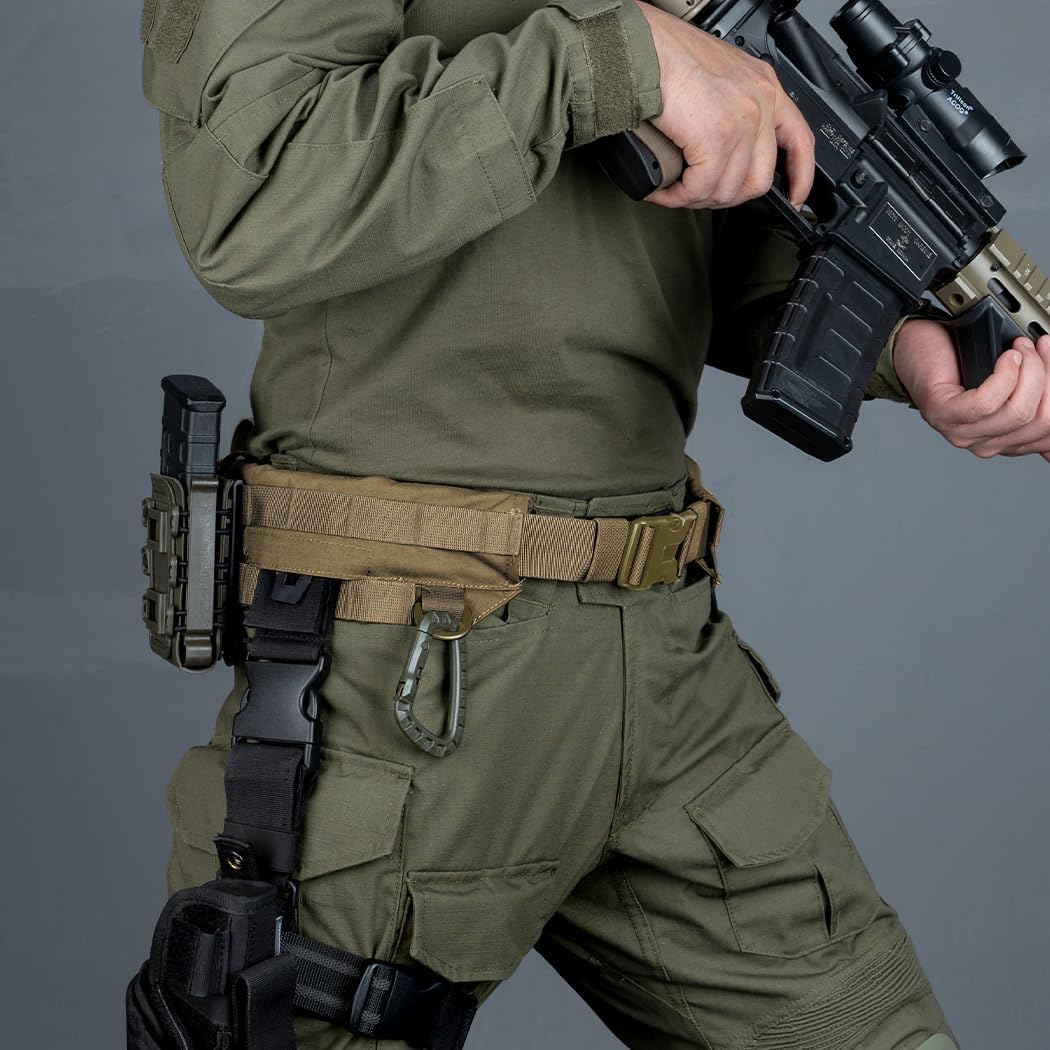 IDOGEAR Tactical Belt MOLLE Military Belt Modular Rigger's Belt Adjustable Combat Belt With Inner Belt And Outer Belt Set