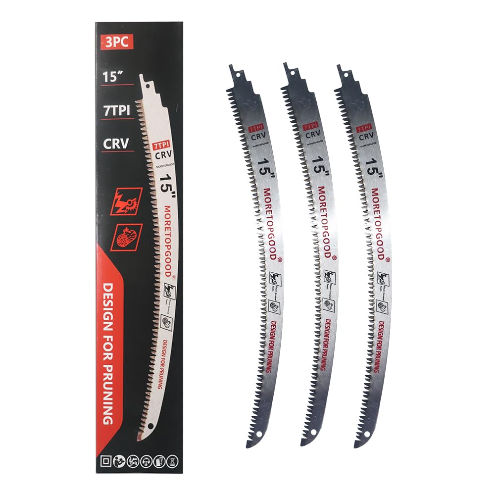 MORETOPGOOD 3PCS Arc Edge Reciprocating Saw Blade
