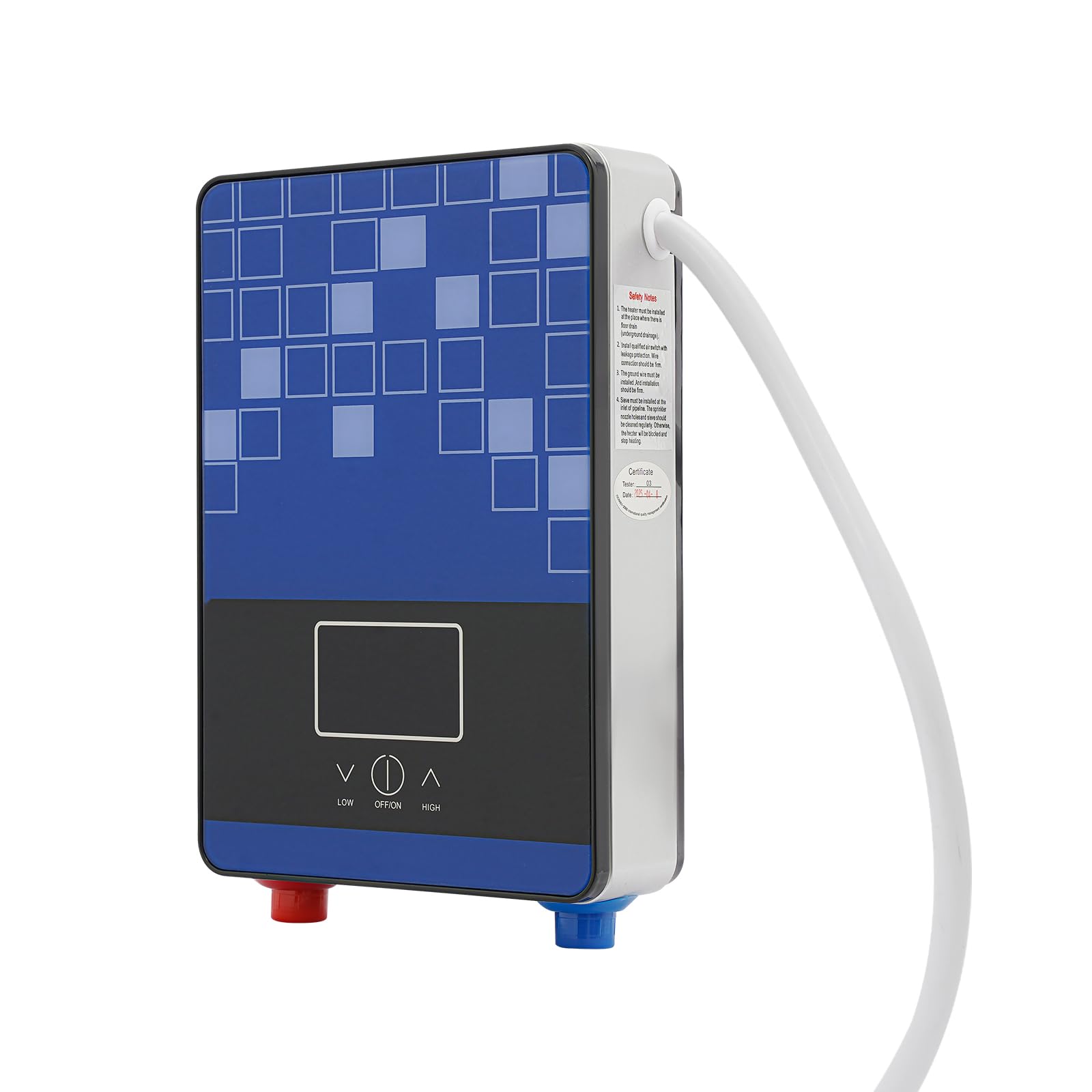 Scaldacqua elettrico istantaneo, riscaldatore doccia istantaneo, scaldabagno a parete senza serbatoio, riscaldamento rapido acqua calda bassa pressione termostato sicurezza IPX24 cucina bagno hotel