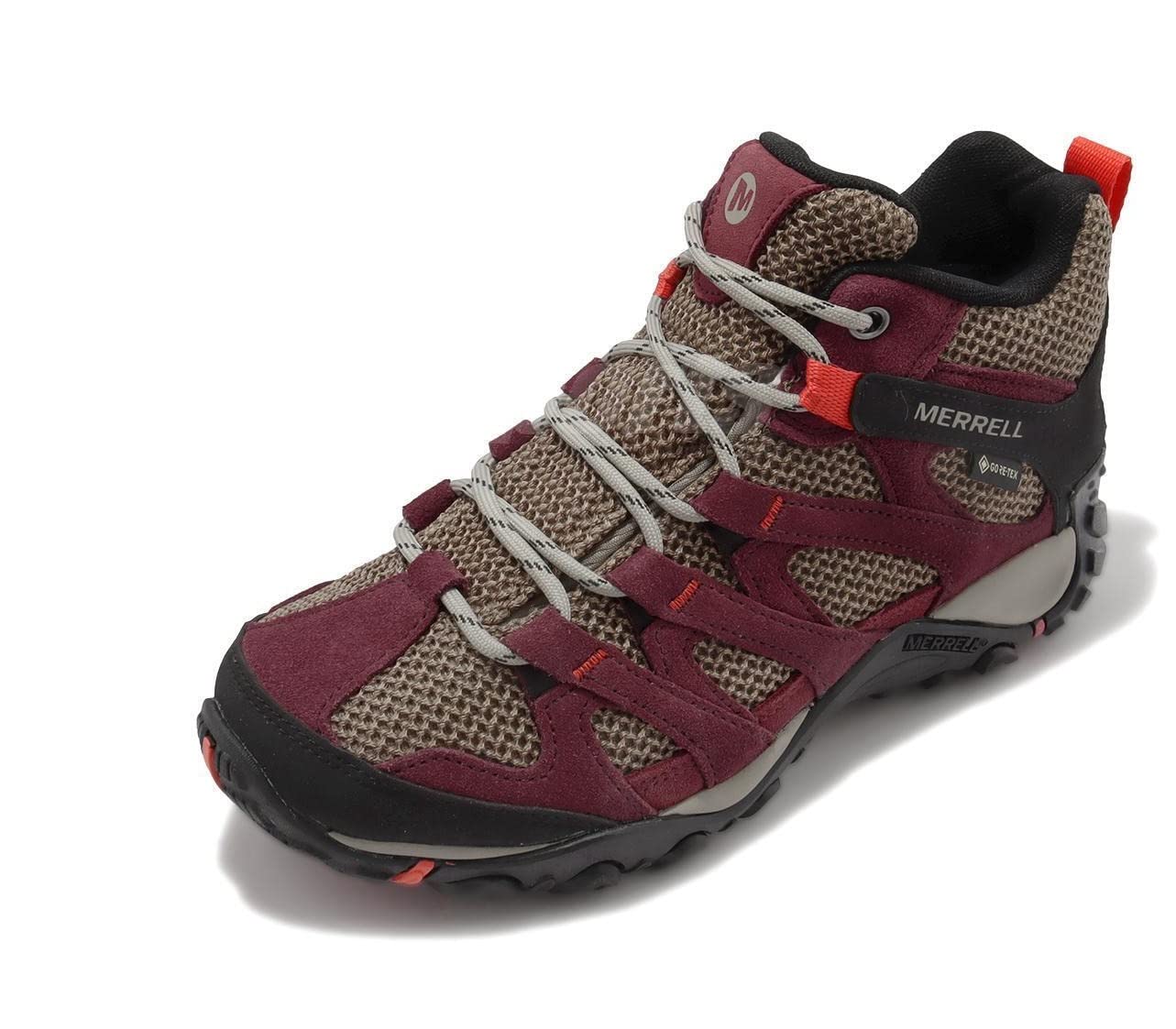 Merrell J036840 Womens Hiking Shoes Alverstone Mid GTX Cabernet US Size 7.5