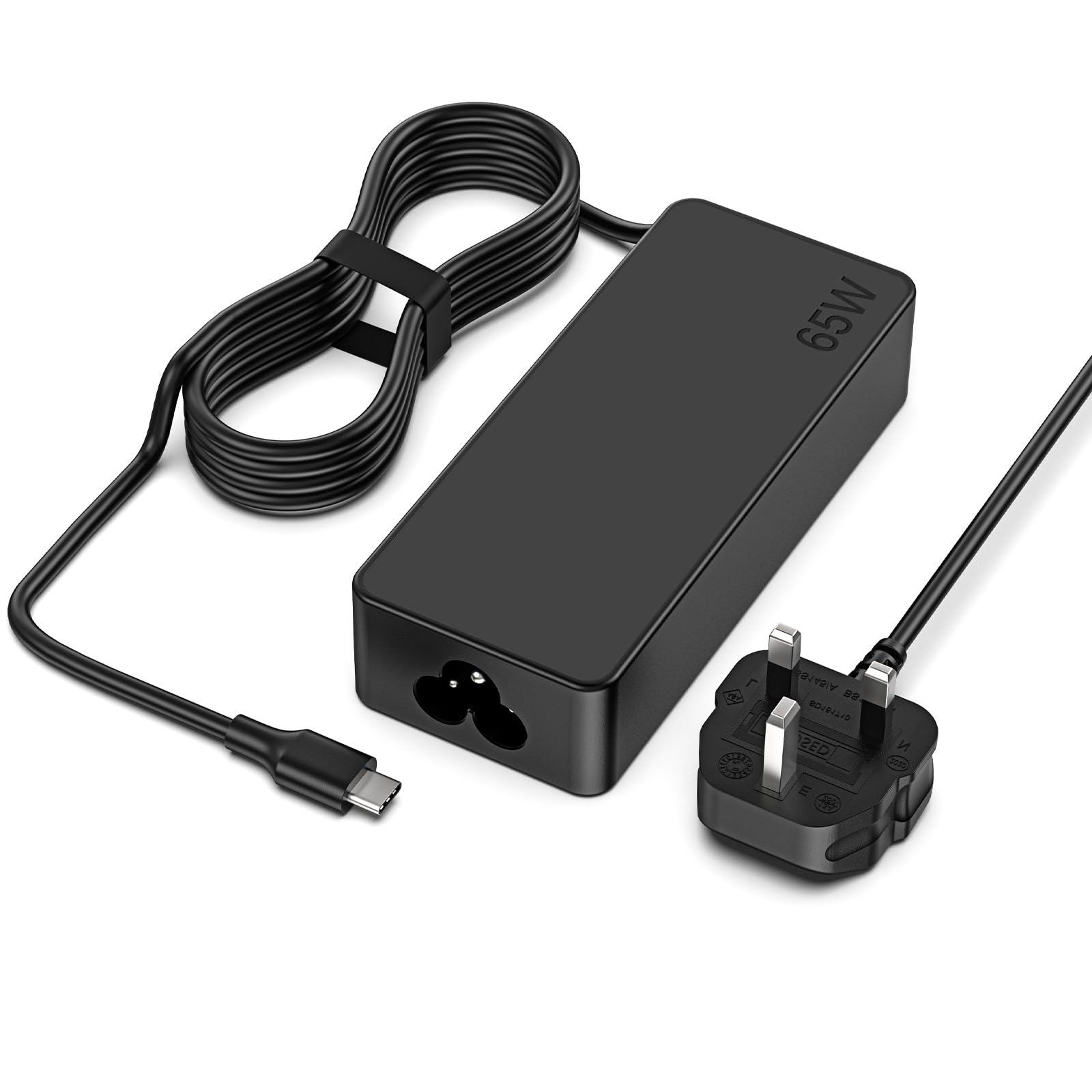 65W USB C Laptop Charger Compatible with Lenovo ThinkPad Ideapad Legion Newest HP Dell Asus Acer Samsung Galaxy Huawei MSI and More Type C Chromebook Universal Power Adapter
