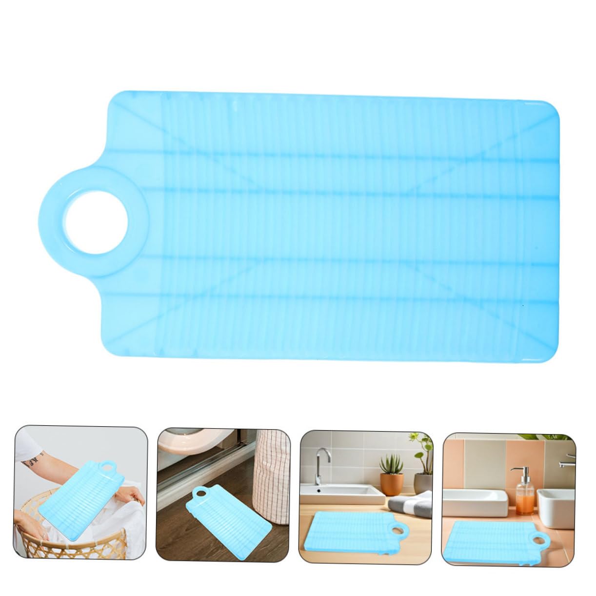 PLAFOPE 4stücke Kunststoff Waschbrett für Kleidung Handwaschbrett Tragbar Rutschfest Mini Waschbrett Waschen Reisen Camping Reisen für Wäsche aus Kunststoff