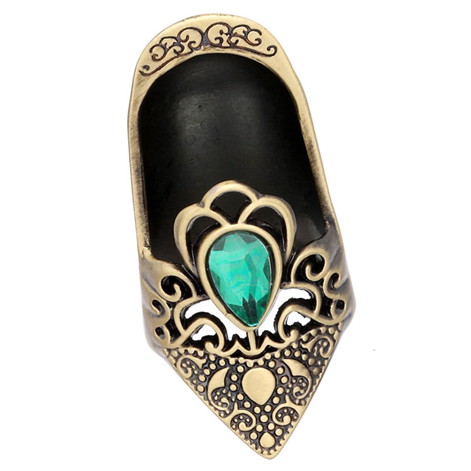 Tsophreniq Trim Decorated Fingerstall with Crystal Intonation Ergonomic Finger Plate for Needlecraft Mixture Sewing Equipment Ventilated Sewing Fingerstall Hoop