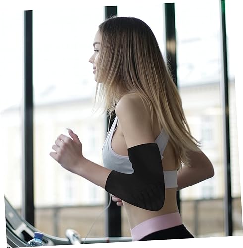 Miniatura 4 de NOLITOY Manga de apoyo, 1 unidad, manga deportiva para el codo, manga para el antebrazo para hombres, mangas de compresión para brazos, soporte