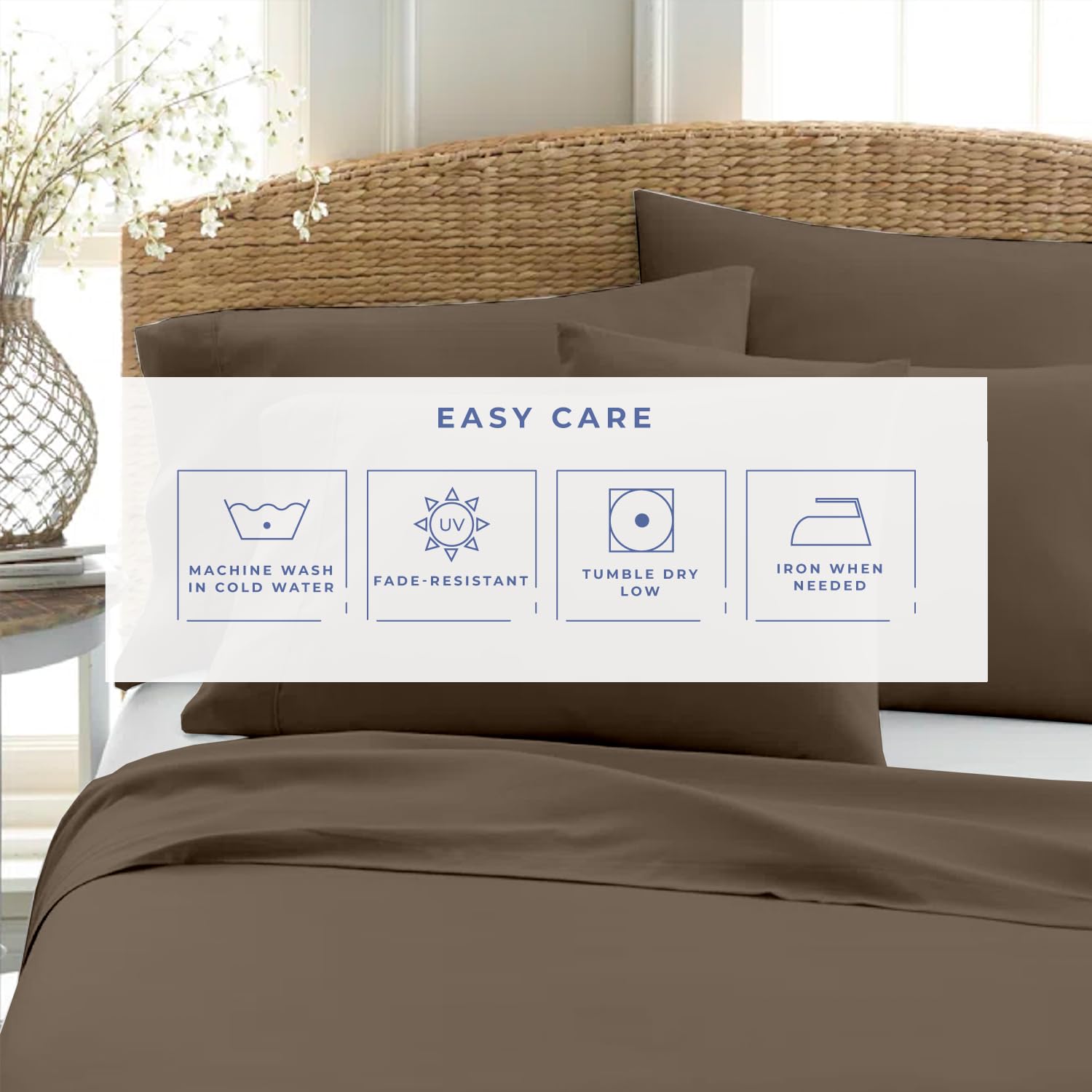 Catena A 1800 Fili, Design Egiziano, Di Alta Qualità, Morbida E - Foto 2