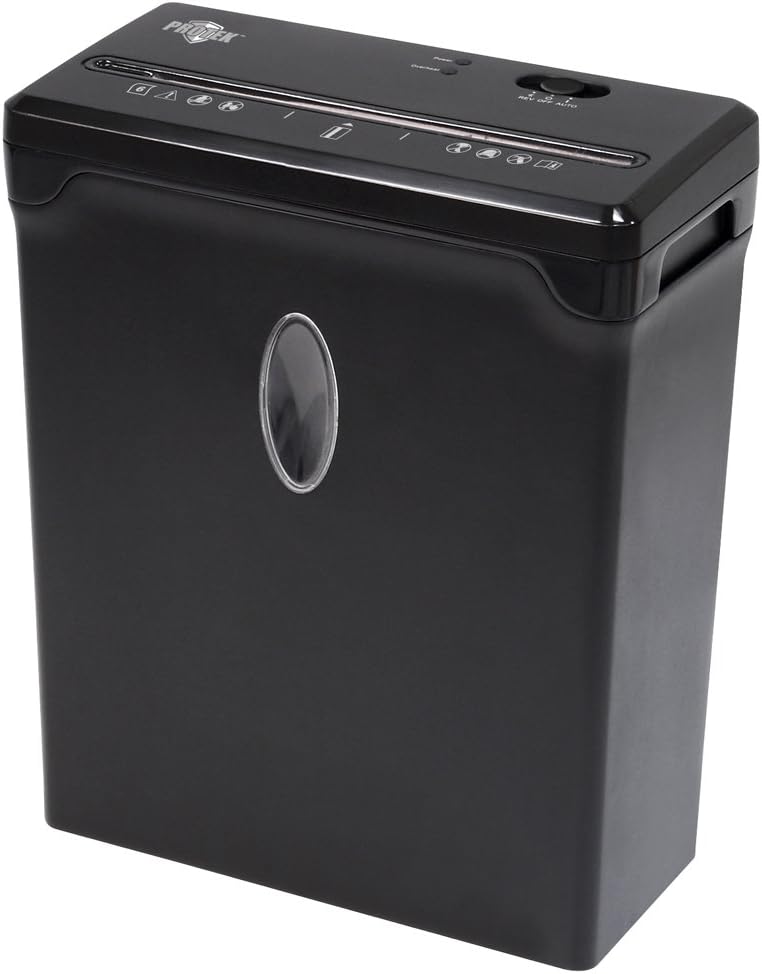Protek PX100B 10-Sheet Crosscut Paper Shredder, Black