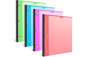 Essential Telescoping Binder with Rings for Top Storage