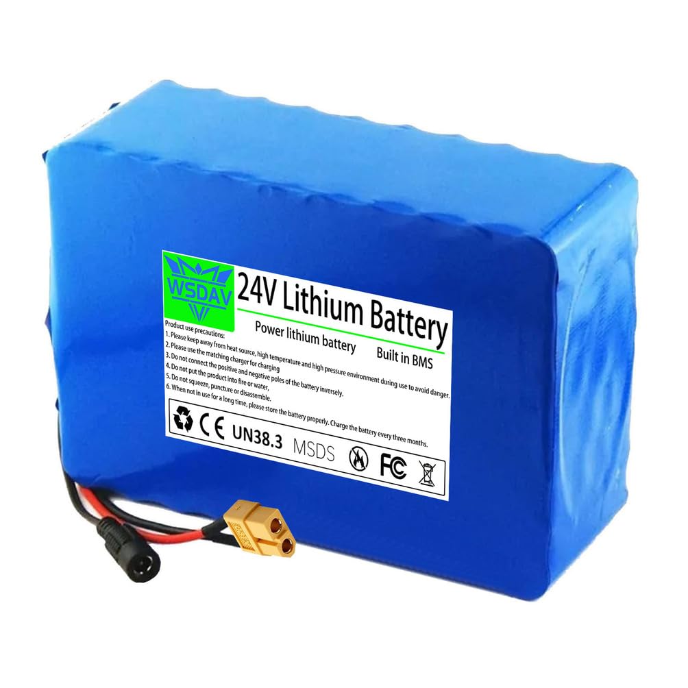 24-Volt-Lithium-Akkupack (24 V, 5 Ah, 7,5 Ah, 10 Ah, 12,5 Ah, 15 Ah, 17,5 Ah, 20 Ah) mit Ladegerät