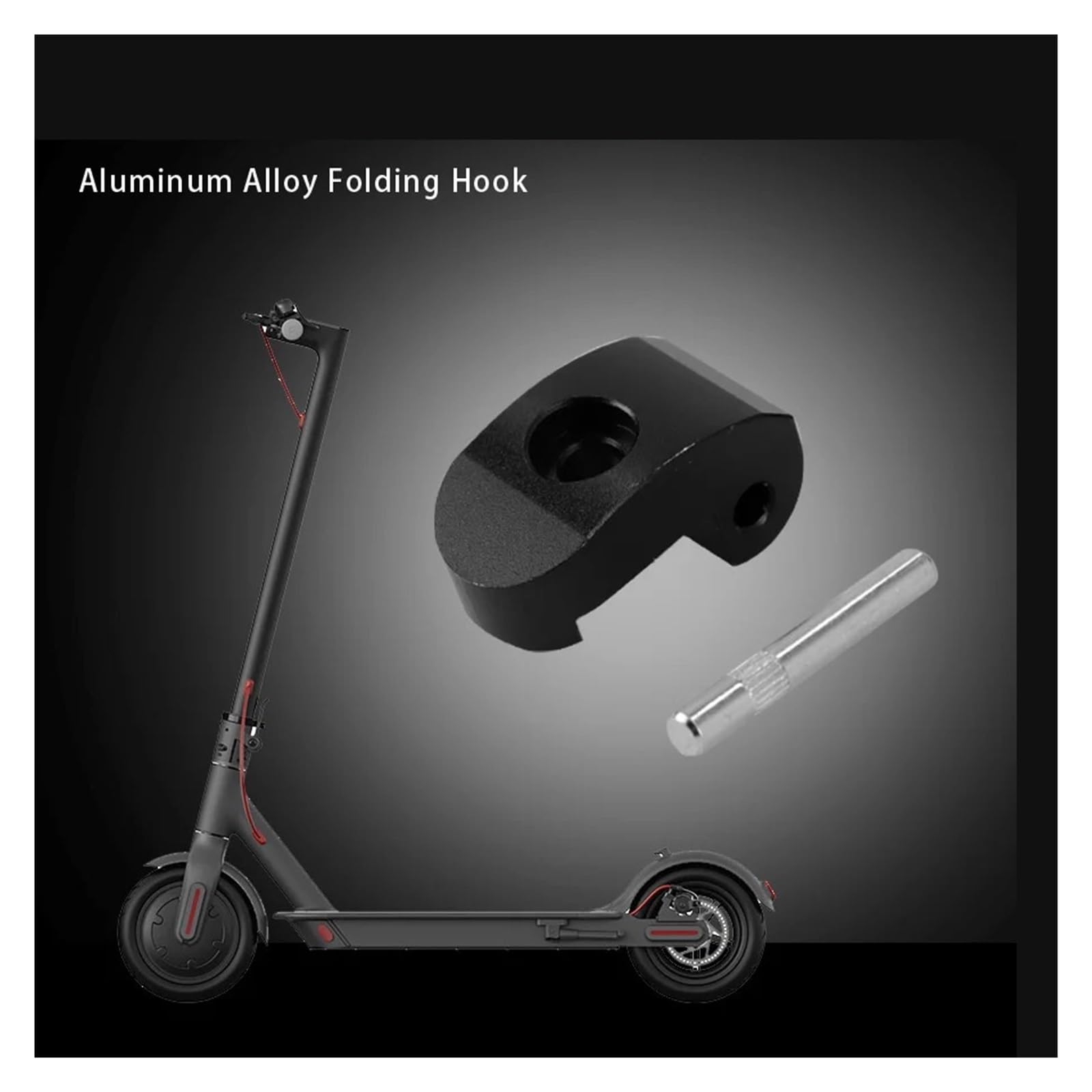 Piezas de patinete eléctrico Gancho plegable reforzado de 3/5 uds, Compatible con Xiaomi M365 Pro Pro2, hebilla de bisagra de bloqueo de Scooter eléctrico de aleación de aluminio con piezas de pestill