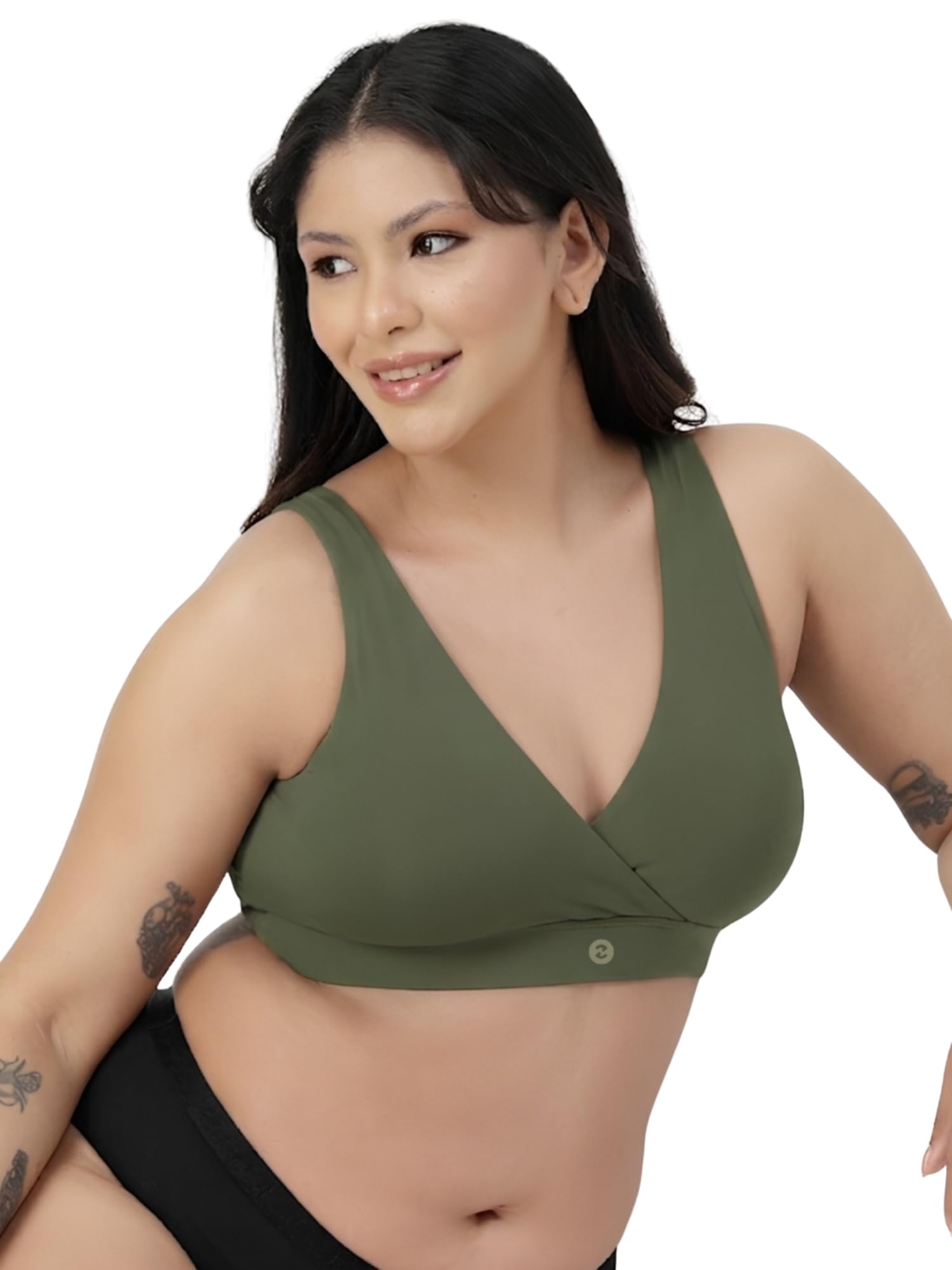 ZELENA Maternity Padded Bra | Removable Cups, Broad Waistband | Soft Stretchable Modal Fabric | Easy Pull Nursing Bra for Pregnancy and Breastfeeding-image-8