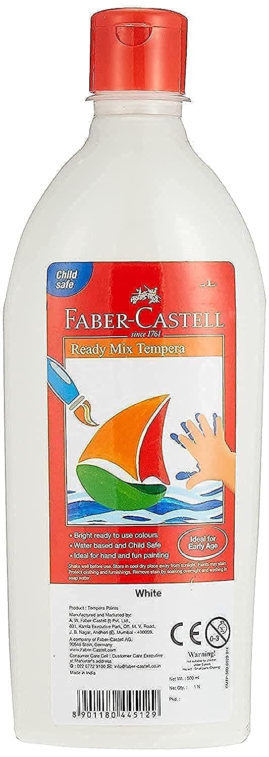 Faber-Castell Ready-Mix Tempera Bottle (White)