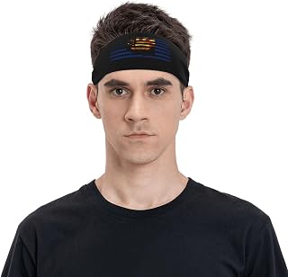 US and Flag of South Tucson, Arizona Headband for Men Women Sports Sweatband for Fitness Exercise Moisture Wicking Running Basketball Yoga Hairbands