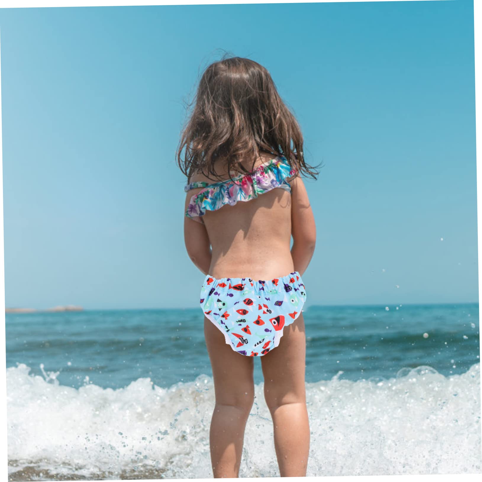 Abaodam 3piezas Pañal Bañador Reutilizable Para Bebés y Lavable Protección Para Piscina y Playa Diseño Cartoon