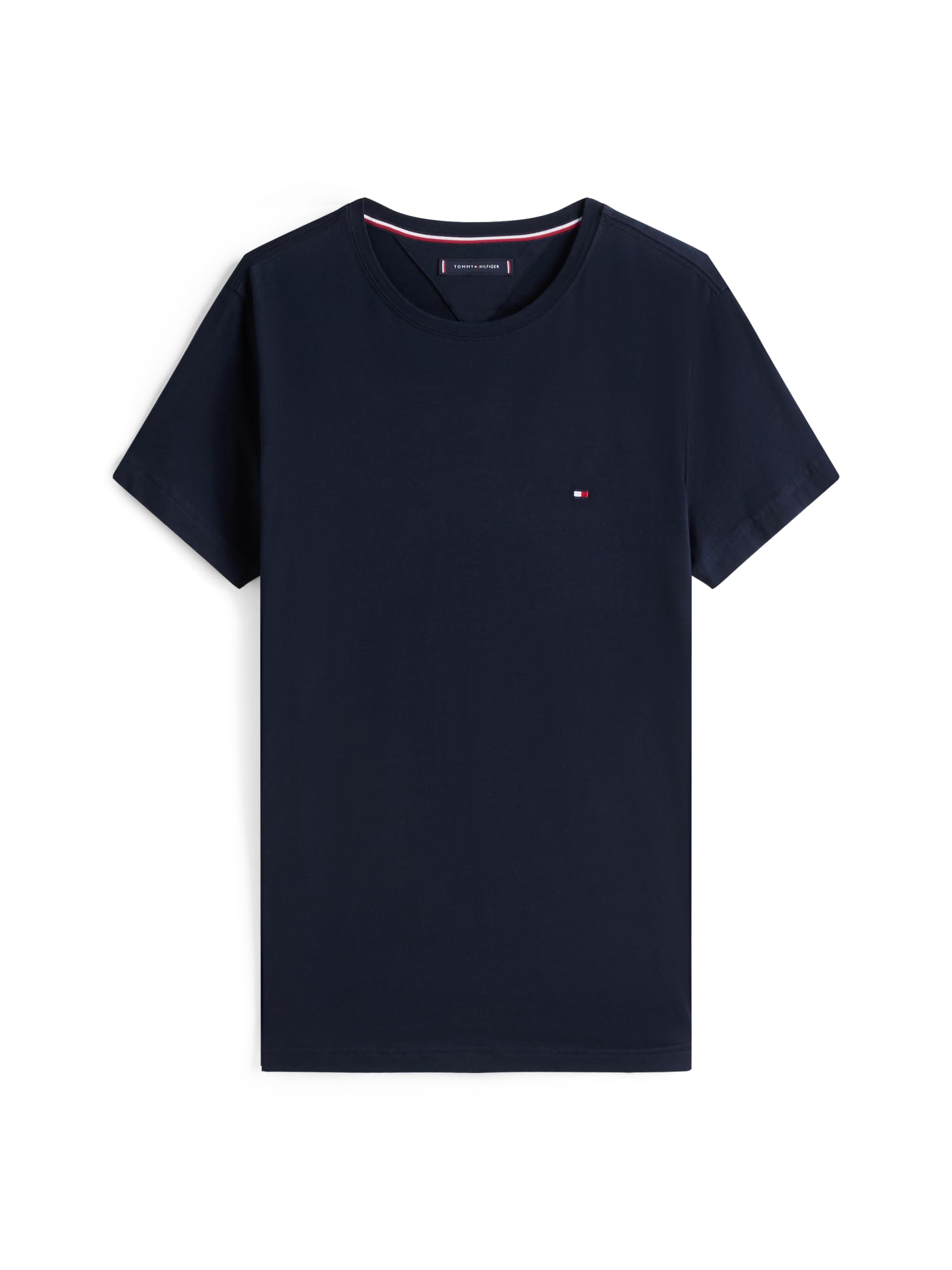 Tommy Hilfiger Men's Core Stretch Slim T-Shirt In Desert Sky, Cotton, Size Xxl