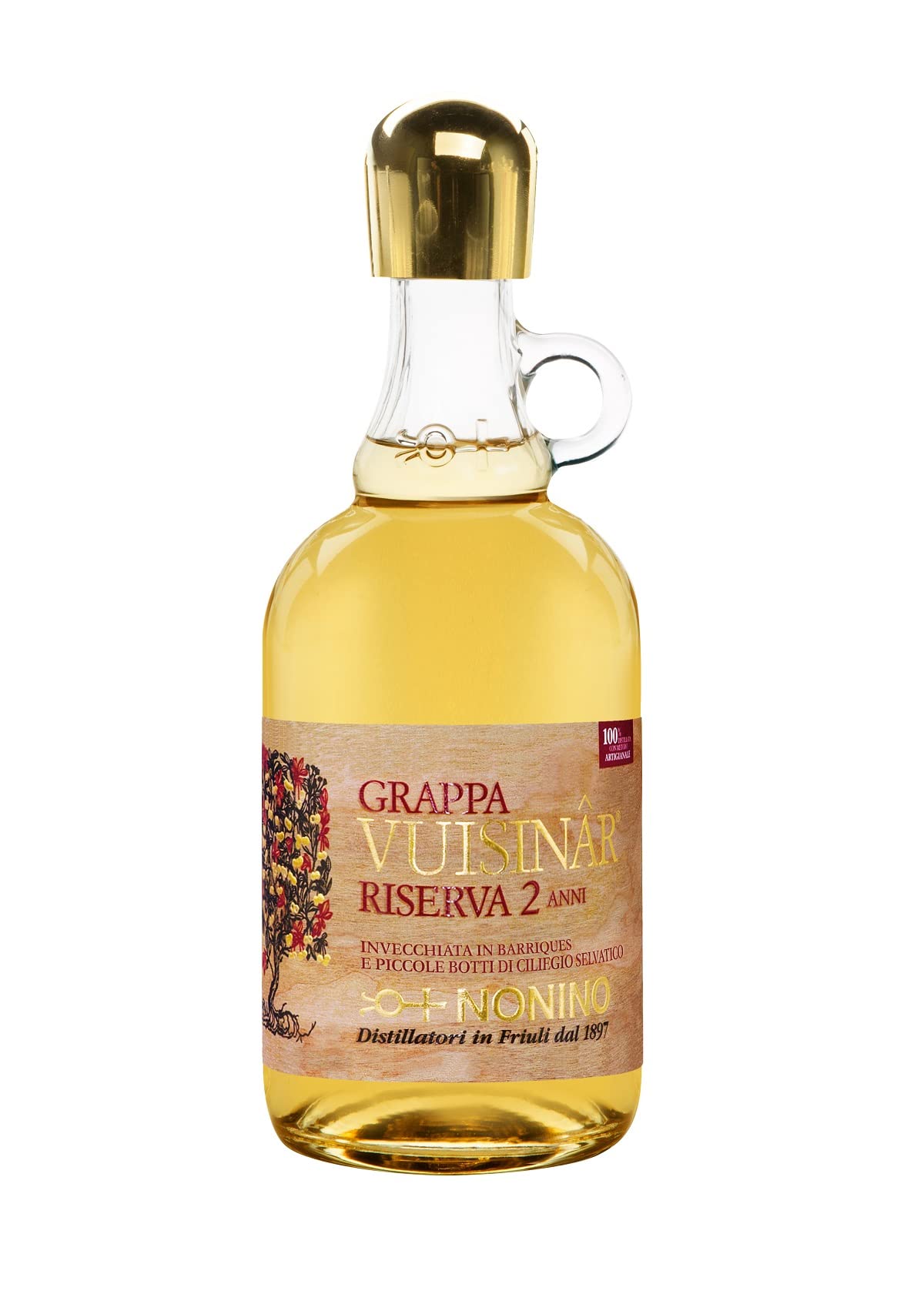 Nonino Distillerie Grappe - 70 ml & Distillerie Nonino, Amaro Nonino Quintessentia, Liquore d'erbe nobilitato da Acquavite d'Uva invecchiata in barriques - bottiglia in vetro da 700 ml
