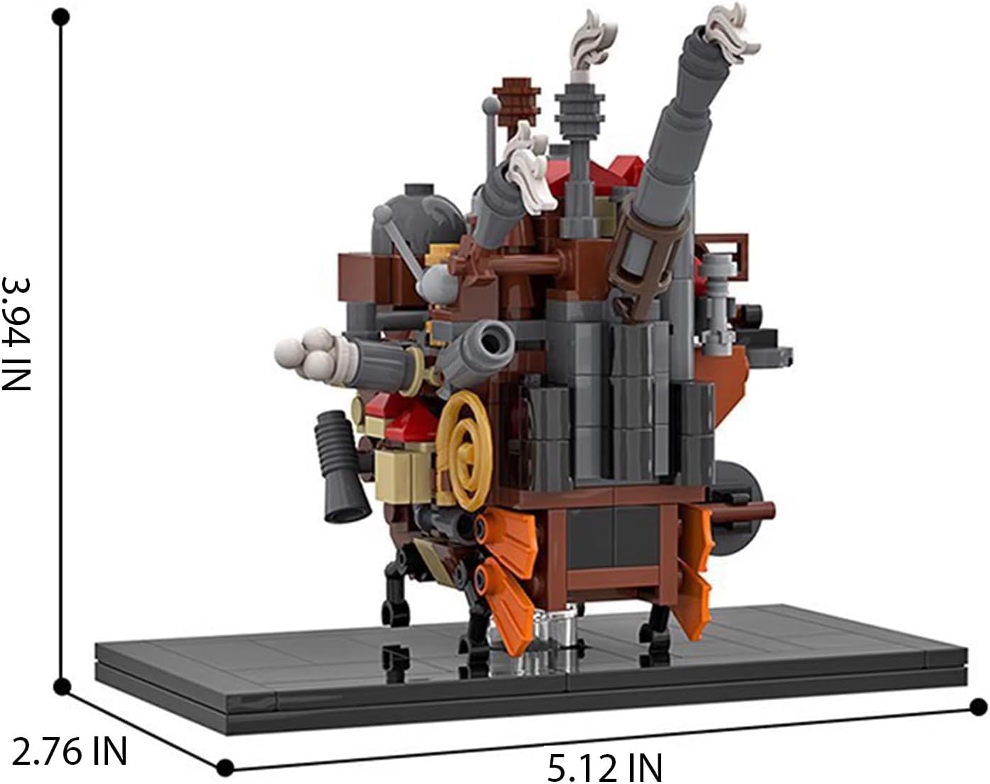 Anime Moving Castle Building Block Set, Howls Castle Bulding DIY Model Toys Collectible Birthday Gift for Fans (272 Pcs)