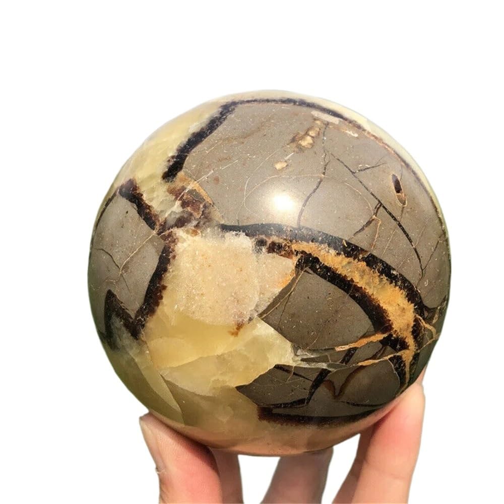BKGWCSOR Stone Back Ball,Quartz Crystal,MineralStone,Home Office Decoration(Size:1-1.3kg)