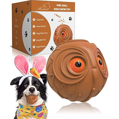 Mewlmart Braun Hundespielzeug Unzerstörbar aus Naturkautschuk Cover
