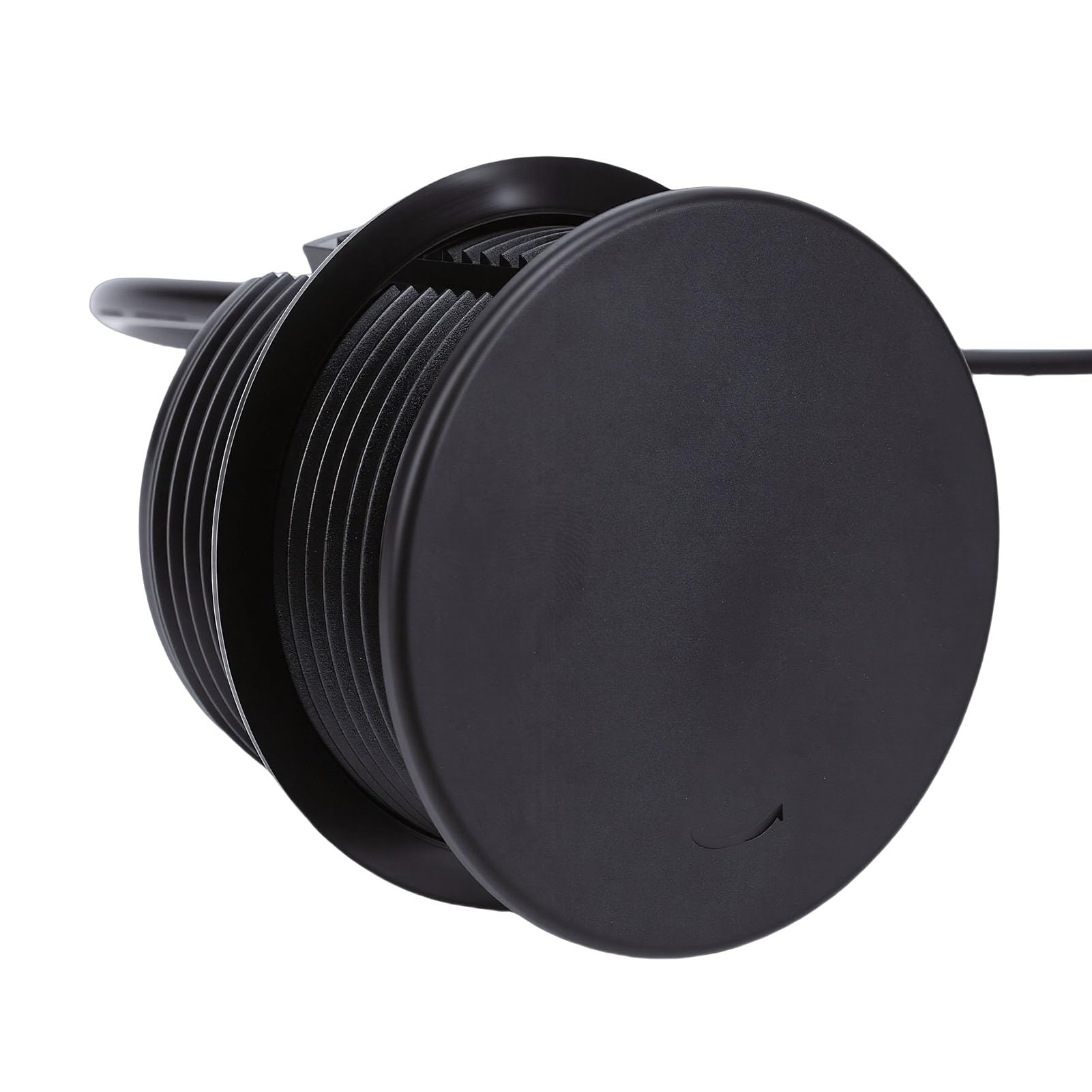 Generic Wbudowana Listwa Zasilająca z Szybkim ładowaniem USB C PD 20 W i przesuwaną pokrywą do Stołów Meblowych Czarny, Trudnopalny ABS (wtyczka UE)