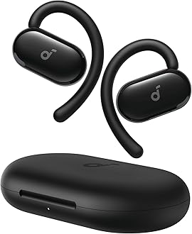 soundcore V20i by Anker Open-Ear Headphones, Adjustable Ear Hooks, Ultra-Comfort, Snug Fit, Deep Bass, Clear Calls, IP55, LED Lights, 36H Playtime, Bluetooth 5.4 Earbuds, Multipoint Connection