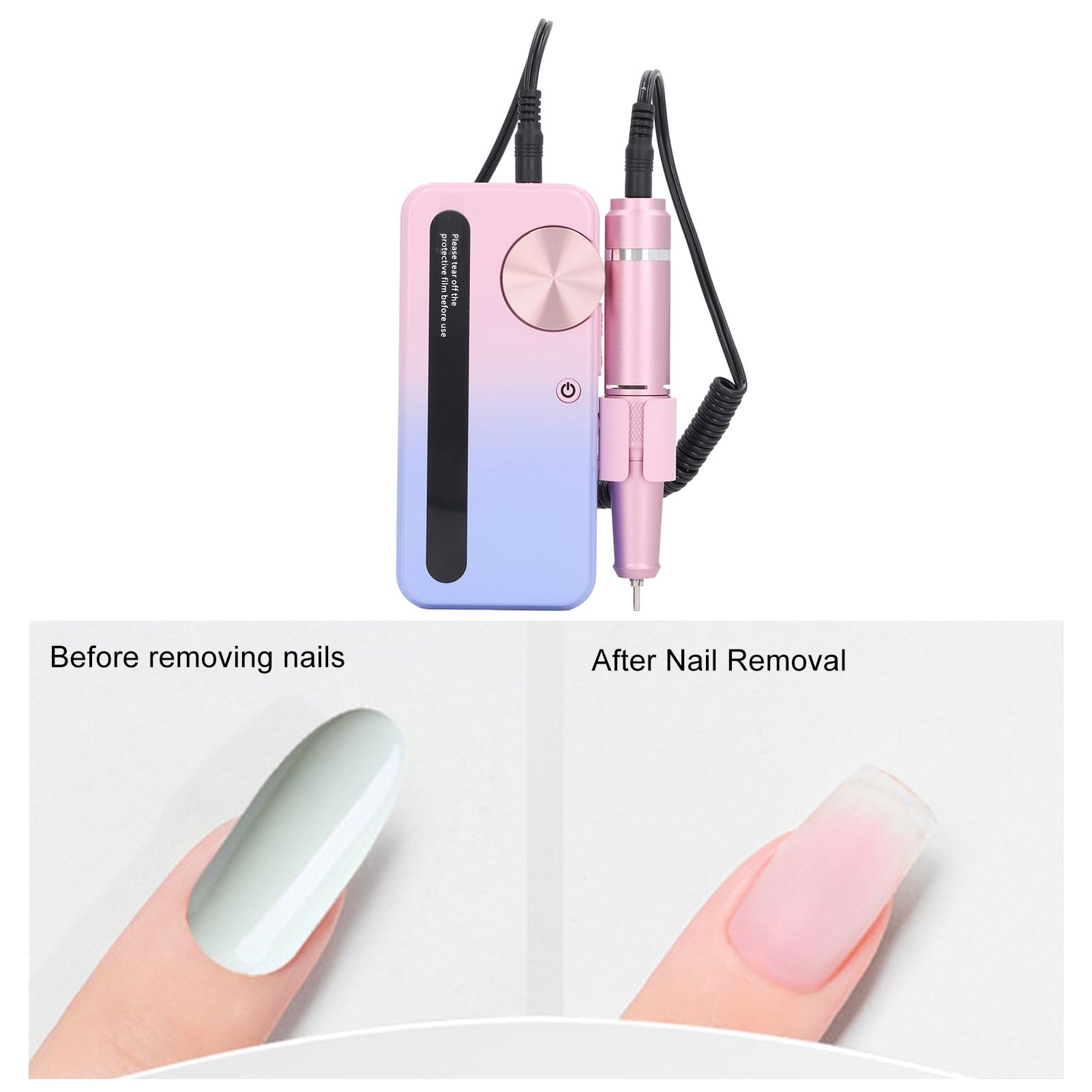 Perceuse à ongles électrique pour enfants, kit de lime à ongles pour manucure et toilettage des (VGEBY7mg9x5h8qn-11