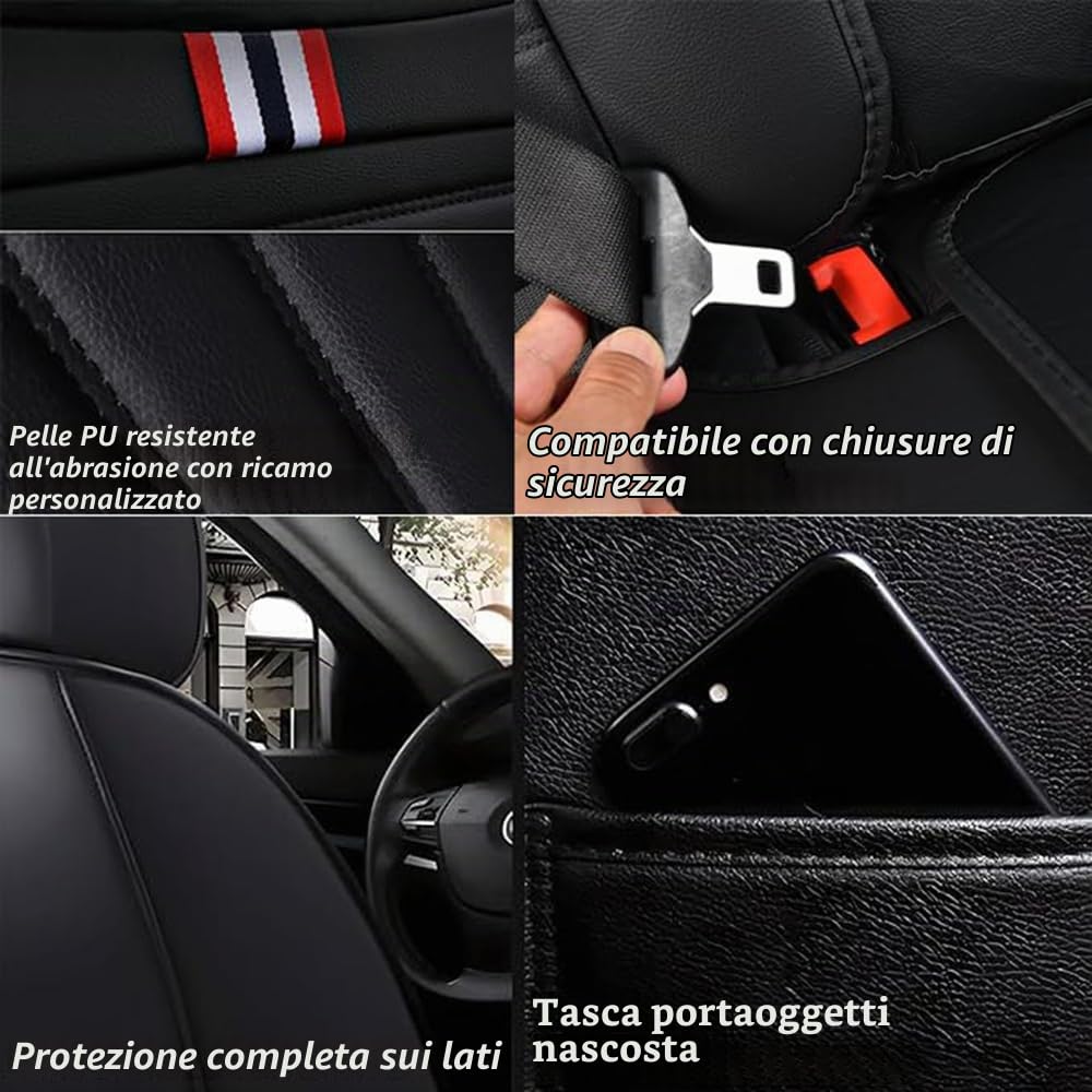Auto Set Coprisedili, per BMW 1 Series E82 F20 E81 E87 1 Serise Confortevole Coprisedile Copri Traspirante Anteriori Posteriori Protezione Sedile