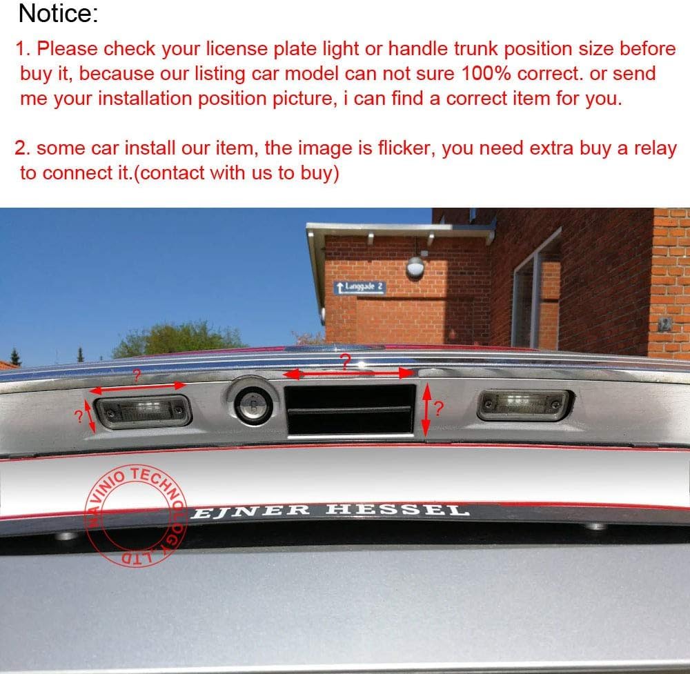 HD 1280x720p Impermeable Mango del Maletero cámara de Marcha atrás Cámara de Aparcamiento para Ford Escort Focus CTCC Ecoboost 2015 2016 2017 Trunk Handle