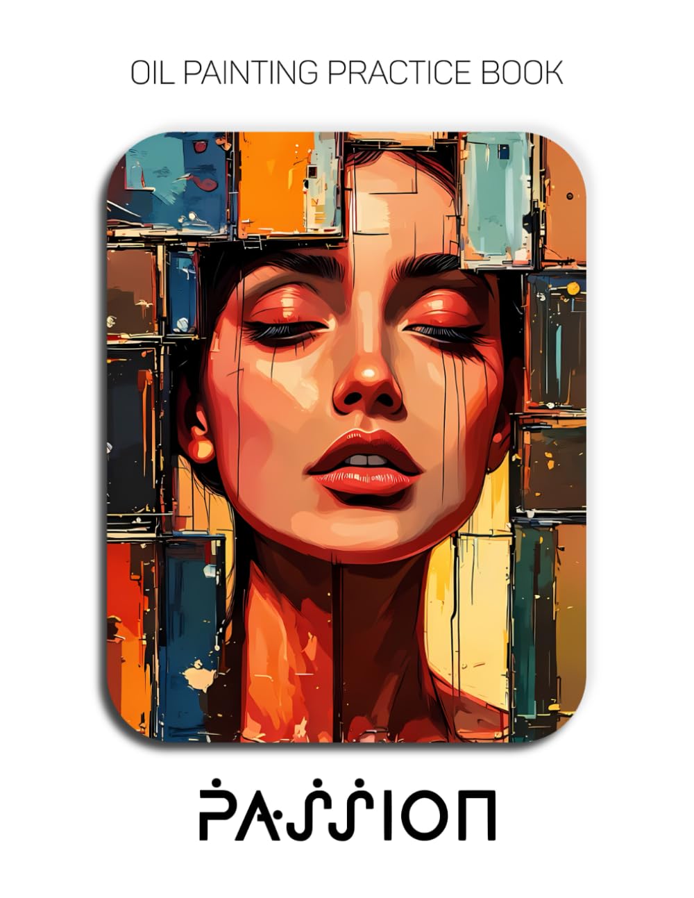 Oil Painting Practice Book - Passion: Mastering Abstract Portraits, Emotional Textures, and Thick Impasto Oil Painting
