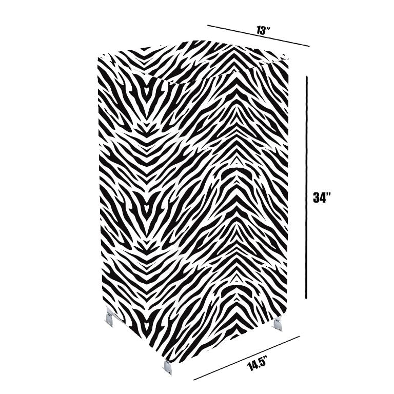 Image of Symphony Diet 12T Personal Tower Air Cooler Cover 12 Litre, Dustproof, Waterproof, Size 36Lx33Bx86H Cm, Zebra.