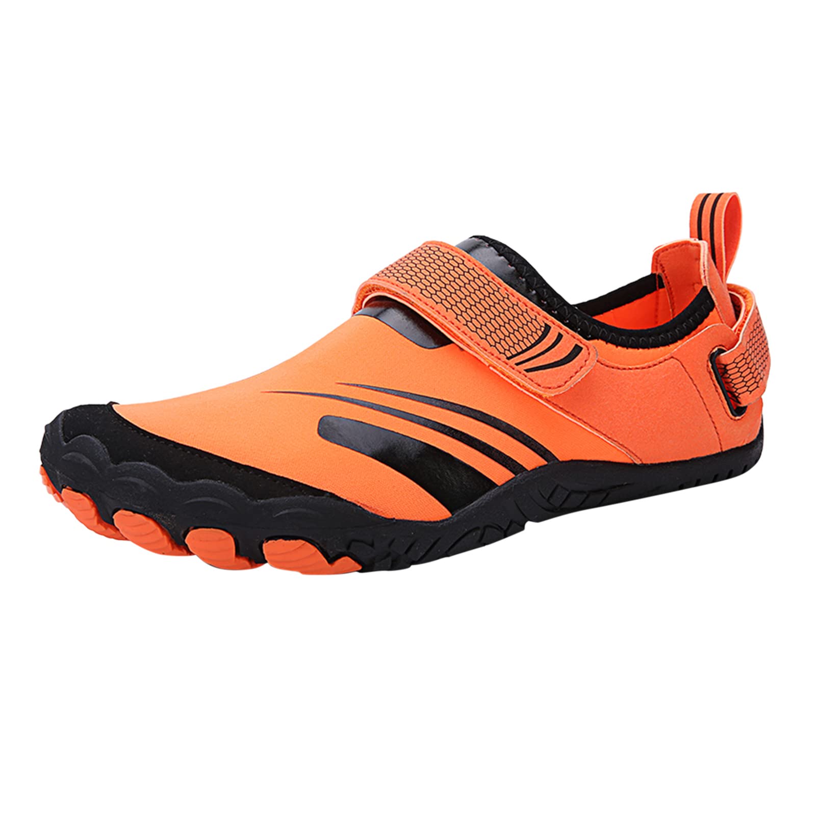 Fashion Summer Water Shoes for Men and Women Hiking Swimming and Diving Tracing Shoes Beach Sports Barefoot Shoe (Orange, 38)