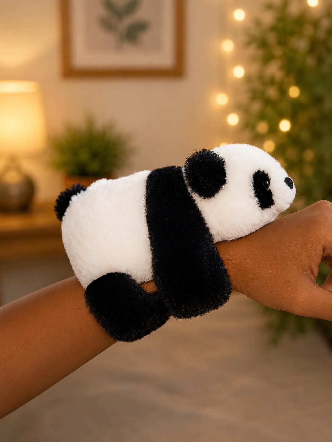 Cute Panda Plush Wristband, Slap Bracelet Design, Super Soft Plush, Safe for Kids, Lightweight-image-16