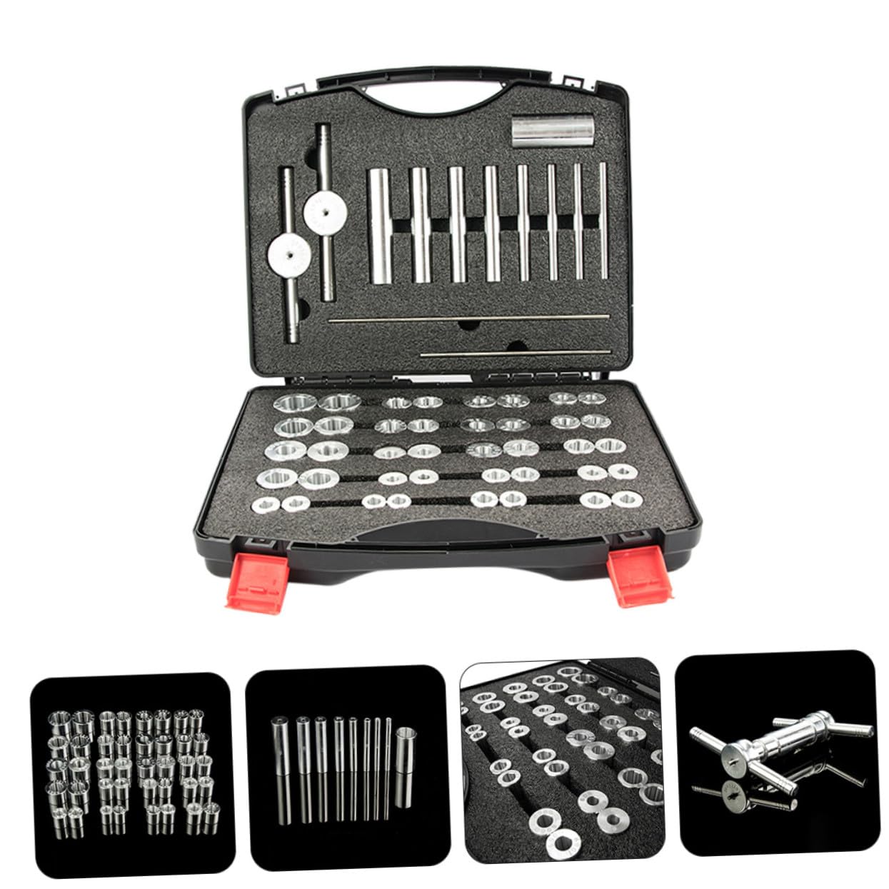SUPVOX Kit de Instalación de Cojinetes de Bicicleta Negro 1 Juego | Aleación de Aluminio Cnc, Mango Antideslizante, para Buje y Rueda, Mantenimiento Doméstico