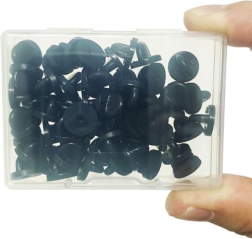 Miniatura 7 de Parte trasera de pasador de solapa, parte trasera de pasador de embrague de mariposa, parte trasera de pasador de goma de PVC, para reemplazo de