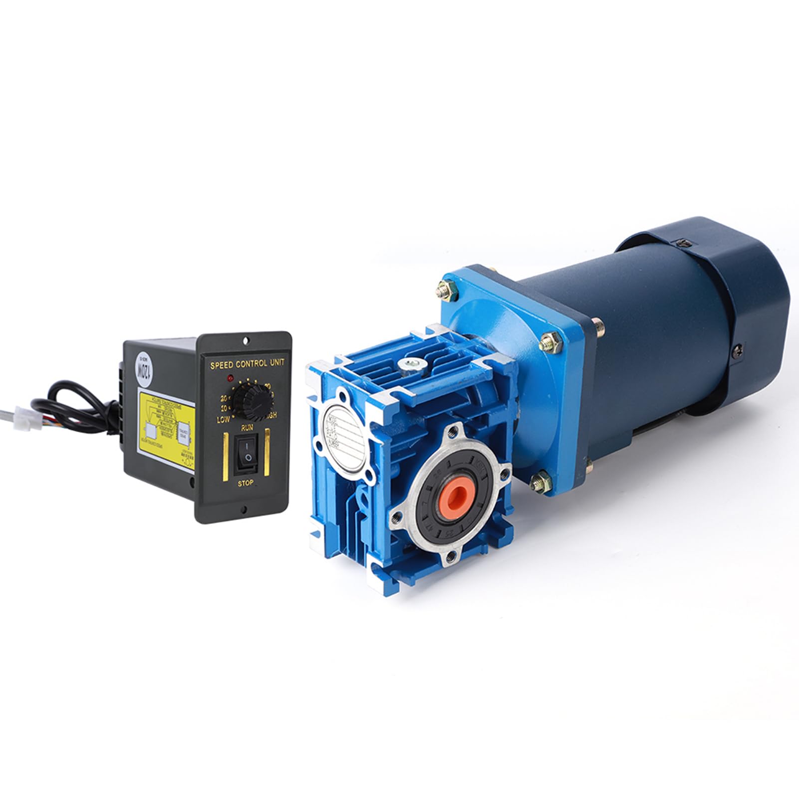 FTVOGUE Motoriduttore A Vite Senza Fine CA 220 V Governatore di Controllo della velocità da 120 W Riduttore in Acciaio Inossidabile 0,82 A 50/60 Hz con Rapporti di Riduzione da 5 A (Rapporto di