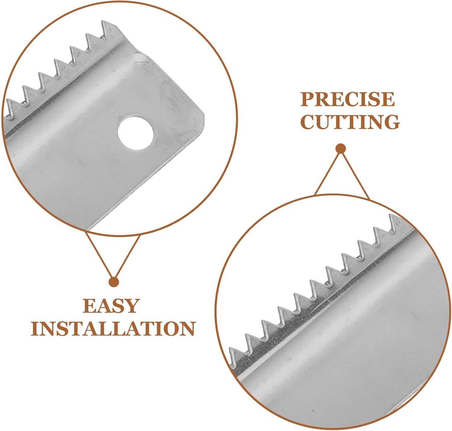 5pcs Replacement Blades for Tape Dispensers - Tape Dispenser Roller Parts Cutting Tool Replacement Accessories for School Home Office Supplies (Silver) image 3
