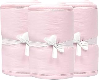 LZDseller01 3 pièces/Ensemble de Housse de Rail de lit de bébé, Chambre à Coucher à mâcher, Protecteur de Pare-Chocs Respirant pour lit de bébé, Protecteur de Rail de lit de Chewing pour berceaux