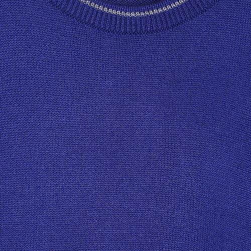 Image of miniklub Boys Blue Solid Pullover Sweater
