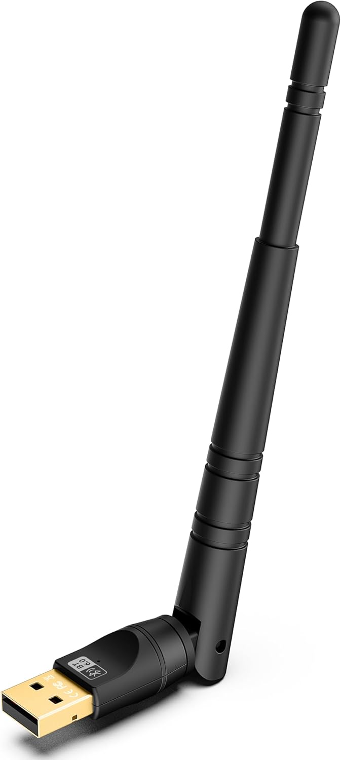 Bluetooth USB 6.0 Adaptörü, USB Bluetooth Dongle 150 M Langstrecken-Bluetooth Stick Düşük Gecikme Süresi, Tak ve Çalıştır, Windows 108.111 ile