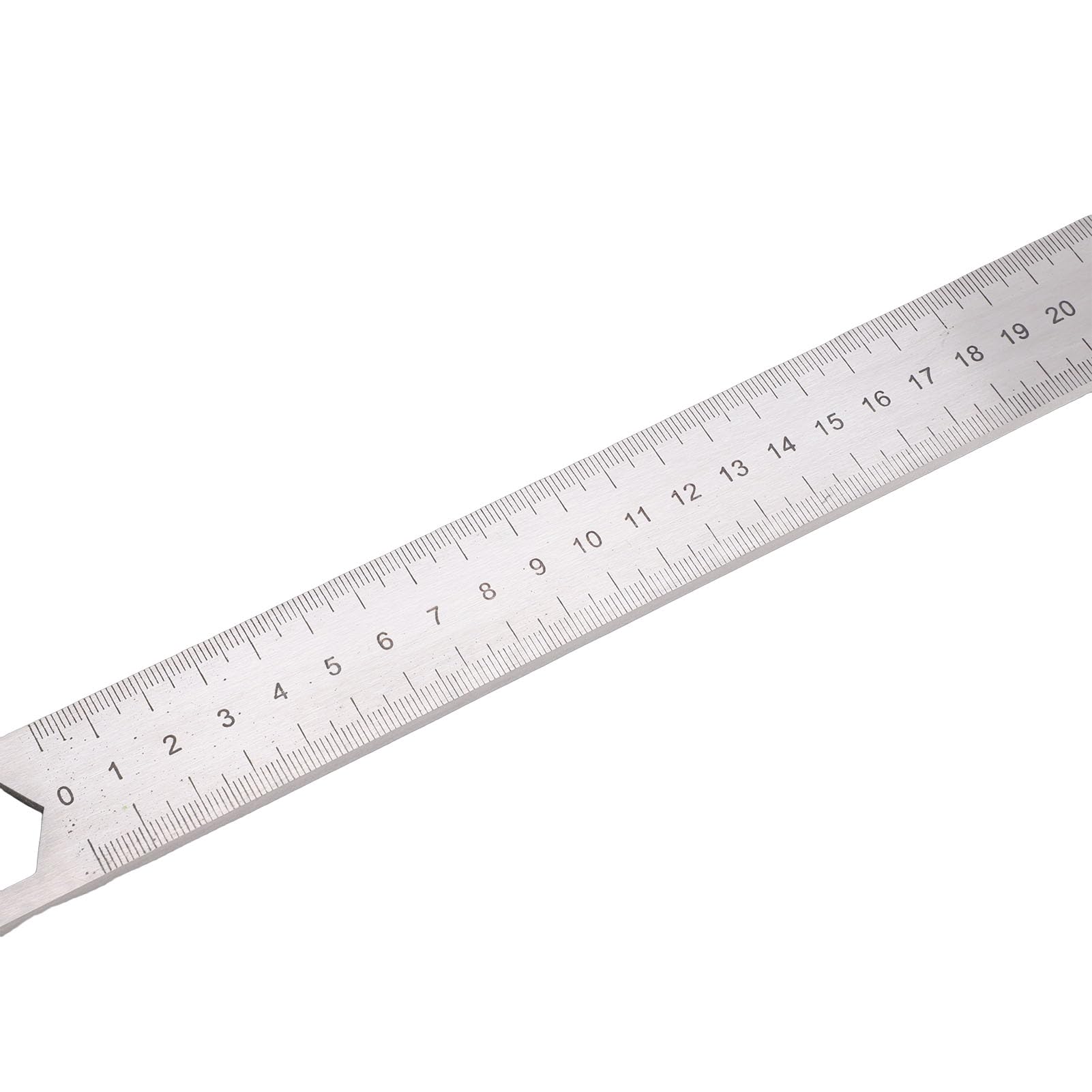 Yosoo Health Gear Righello in Metallo, Strumento di Misurazione in Acciaio Inossidabile con Manico in Tiglio, 30 Cm per Architetti e Falegnami